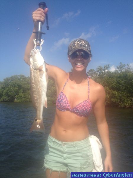 Kristal and her first redfish
