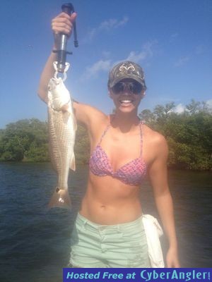Kristal and her first redfish