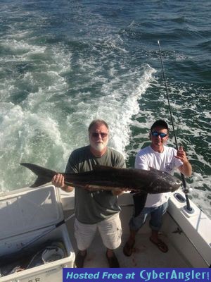 Nice cobia caught sportfishing in Ft Lauderdale