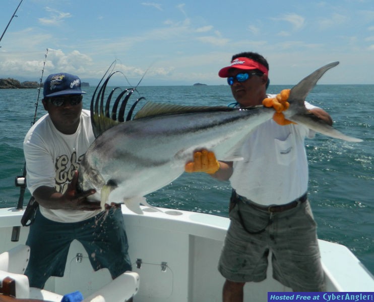 Roosterfish caught near Quepos Costa Rica