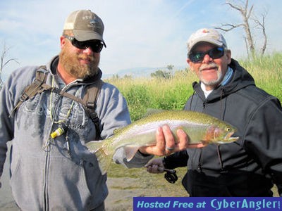 Mike Perez Beaverhead River brown trout caught out of Crane Meadow Lodge, M
