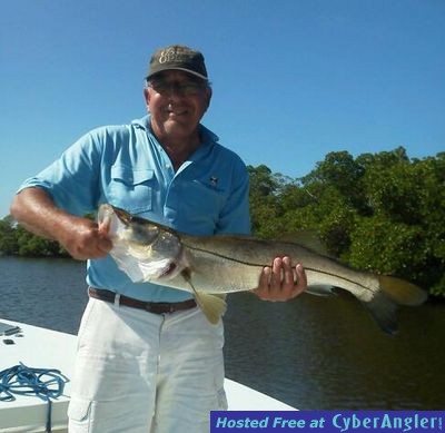 32 inch snook with Capt. Todd Geroy in Naples September 2013