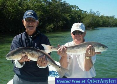 Double header redfish in Naples, FL,  October 2013