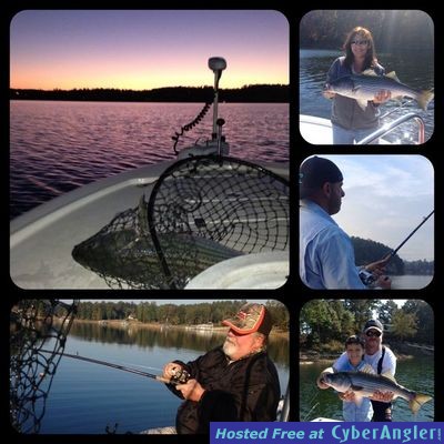 fishing for striped bass on smith lake, alabama