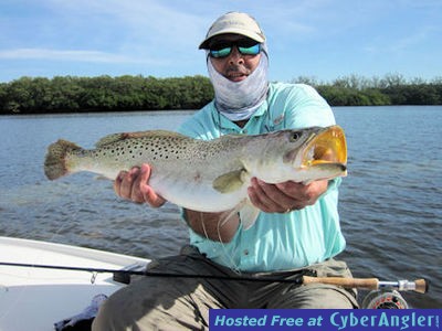 Patrice Camillieri Sarasota Bay Grassett Flats Minnow fly 6-lb trout