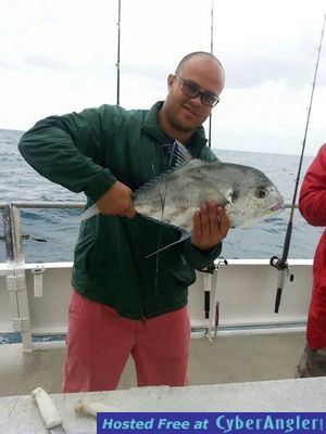 African Pompano caught drift fishing