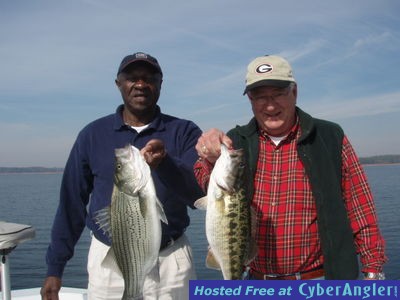 Fishing on Lake Hartwell, GA