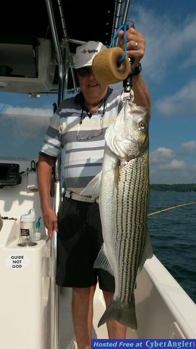 Striper Fishing on Lake Lanier, Georgia