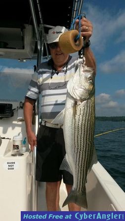 Striper Fishing on Lake Lanier, Georgia