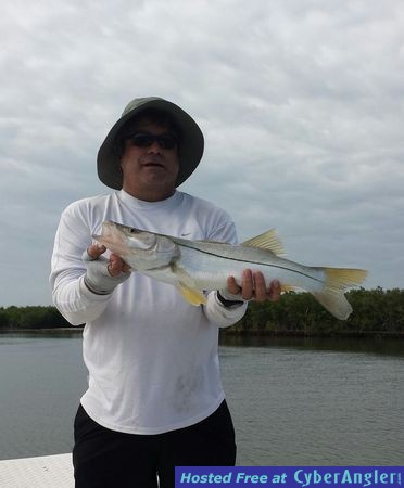 Capt. Joe Porcelli put Wil on many fish in the Mosquito Lagoon