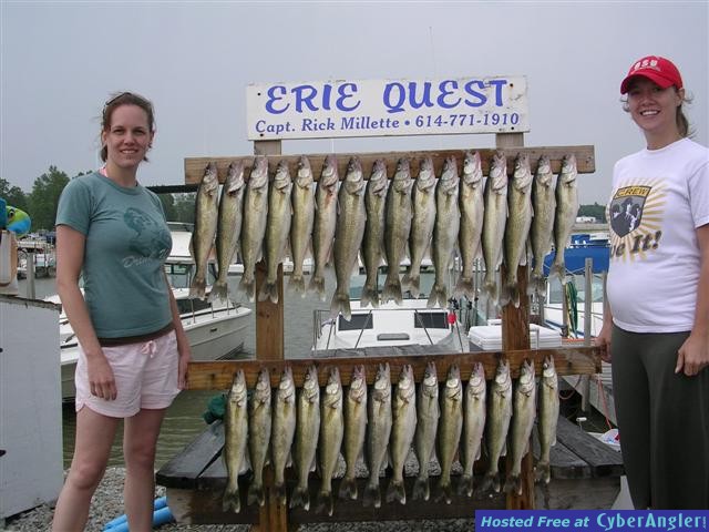 Walleye fishing on Lake Erie