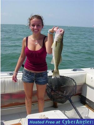 Lake Erie walleye fishing is fun for first time fisherwoman too!