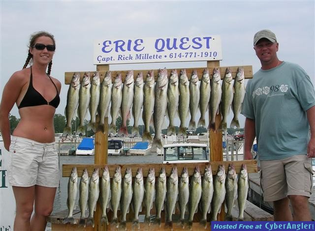 Lake Erie walleye fishing