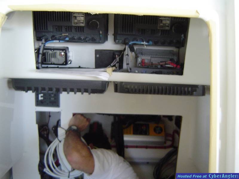 SEAVEE inside console construction 9/23/04