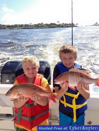 First time Anglers Catch Mutton Snappers