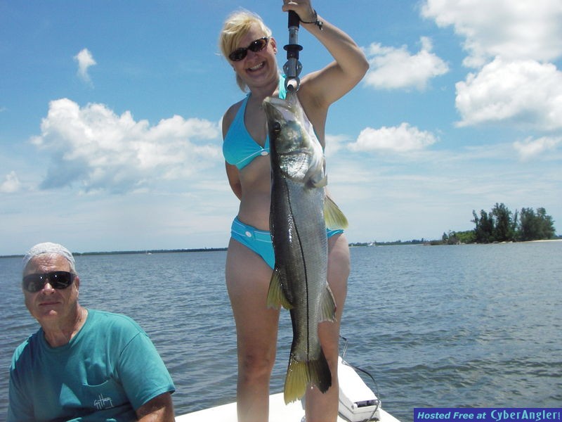 Paula with a Nice Snook