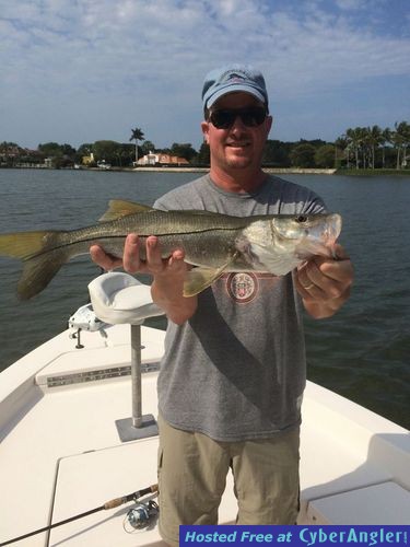 Jason Cosner with a Naples Snook