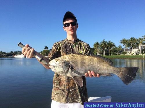 Dom's Black Drum fishing in Naples