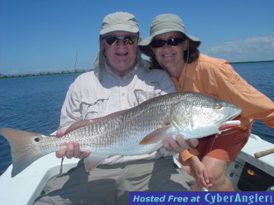 John and Chris Sarasota Bay CAL jig red