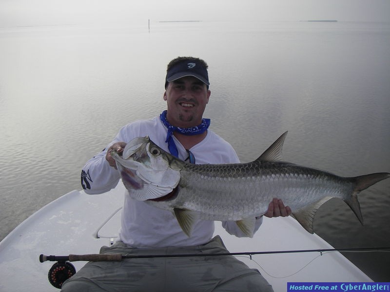 Capt. Joe Costadura with a Flamingo Tarpon!