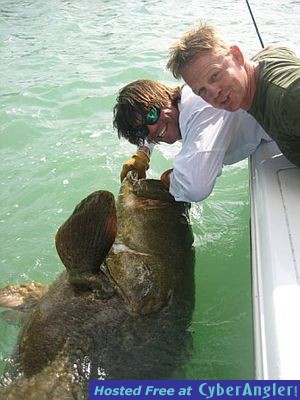 Bob Ryan poses with his monster catch