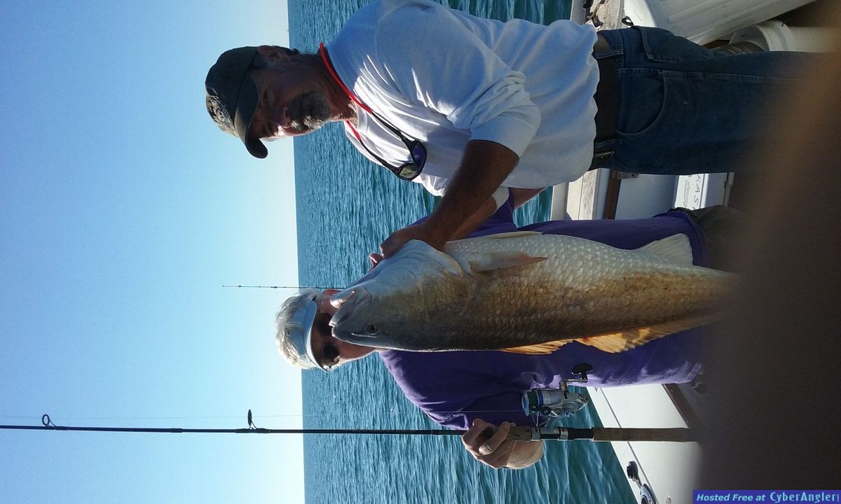 redfish on bass rod