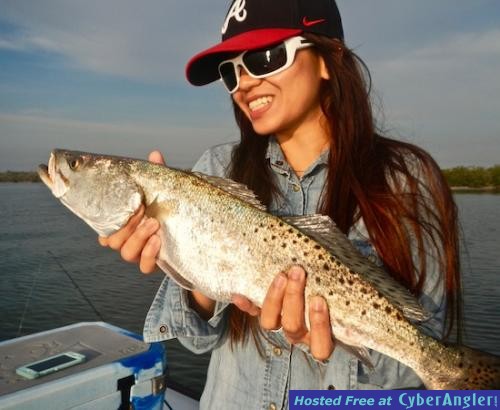 seatrout mosquito lagoon pretty girl