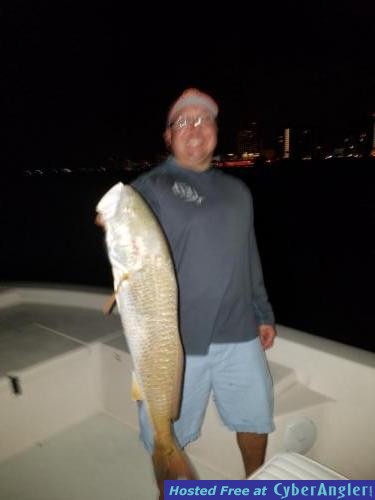Capt_jared_clearwater_beach_charter_fishing_trip_redfish_at_night