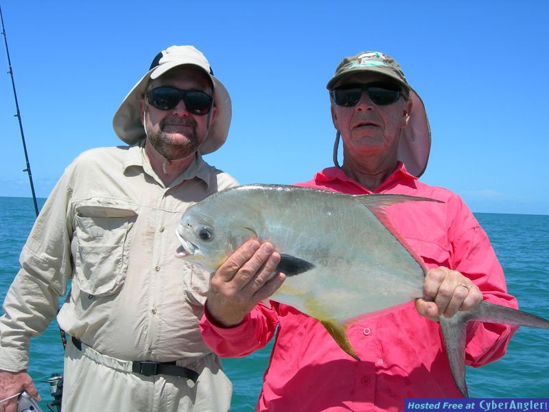 Ed Bieksha, friend, and permit