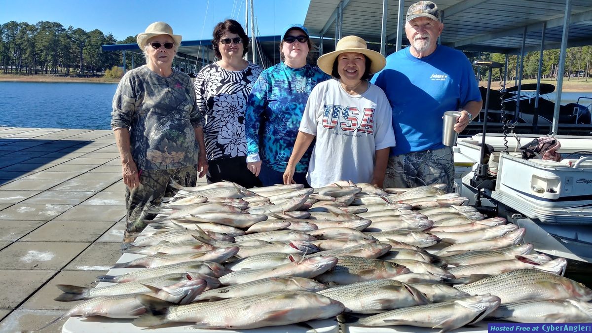 Clarks hill hybrids and stripers