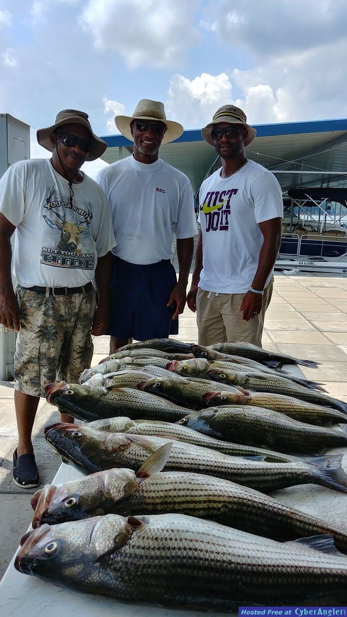 Clarks hill hybrids and stripers