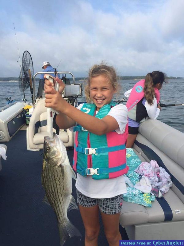 Clarks hill hybrids and stripers