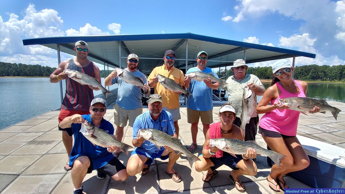 Clarks hill hybrids and stripers