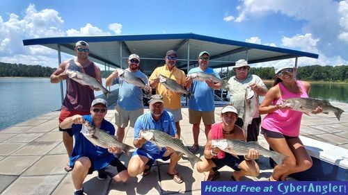 Clarks hill hybrids and stripers