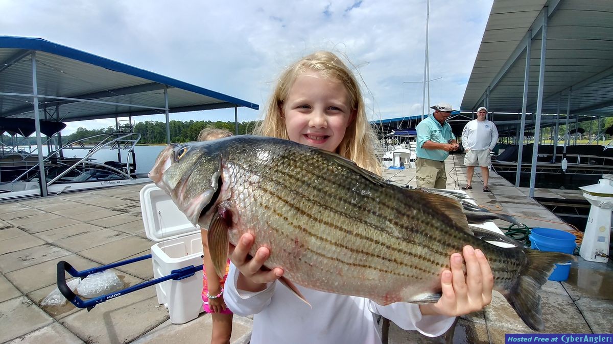 Clarks hill hybrids and stripers