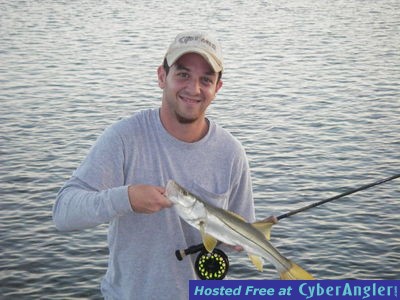 Chris Calvano of the FlyShop of Ft. Lauderdale with a Flamingo Snook!
