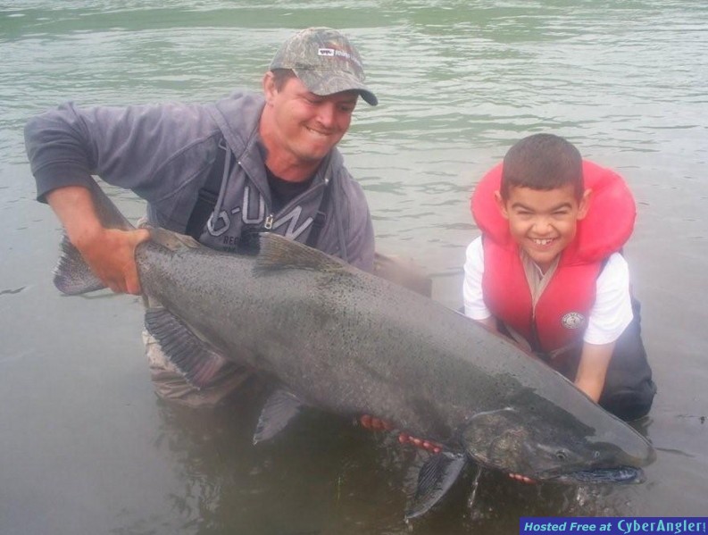 Chinook Salmon Guided Fishing Terrace BC Canada