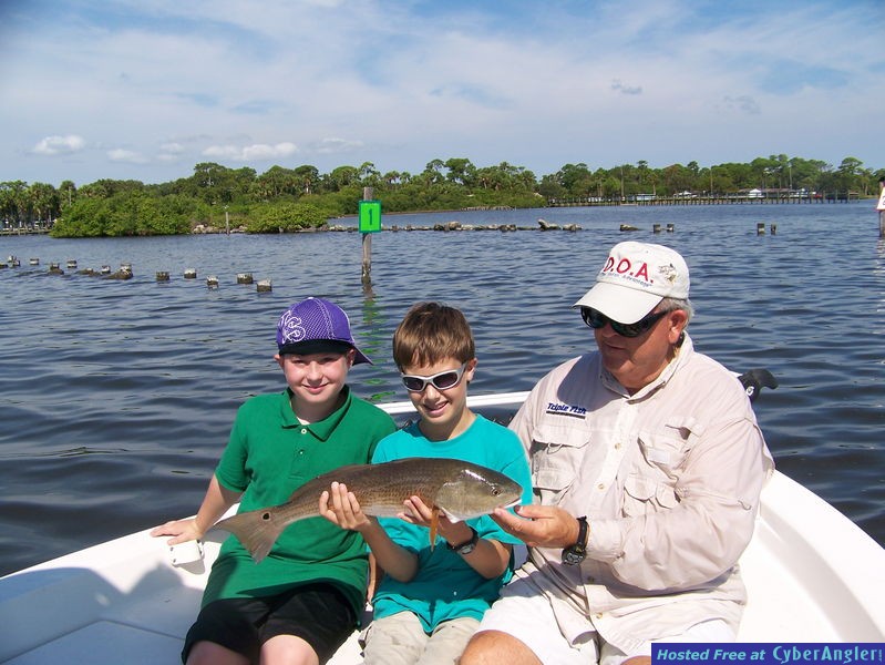 Big Redfish, Small Angler