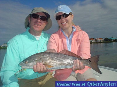 Paul and Petra Schultz Sarasota Bay redfish