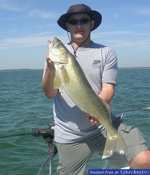 Trophy walleye fishing aboard the Erie Quest