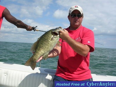 Trophy smallmouth bass fishing aboard the Erie Quest