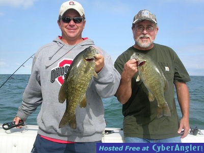 Lake Erie smallmouth bass fishing at it's finest, Sept. 2008