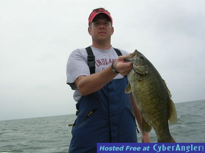7+ lb. smallmouth bass caught on Lake Erie, near Pelee Island