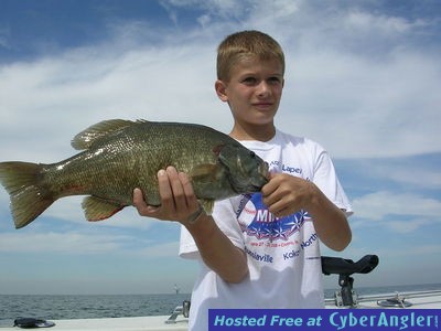Lake Erie smallmouth bass fishing is fun for everyone, just ask Christan Mc