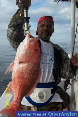 Kenny with a nice red snapper