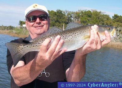 Mark Best with a 21&quot; Spoon fed Speckled Trout