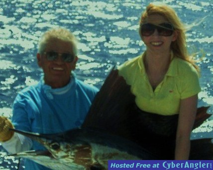 tori jo boren with her first sailfish