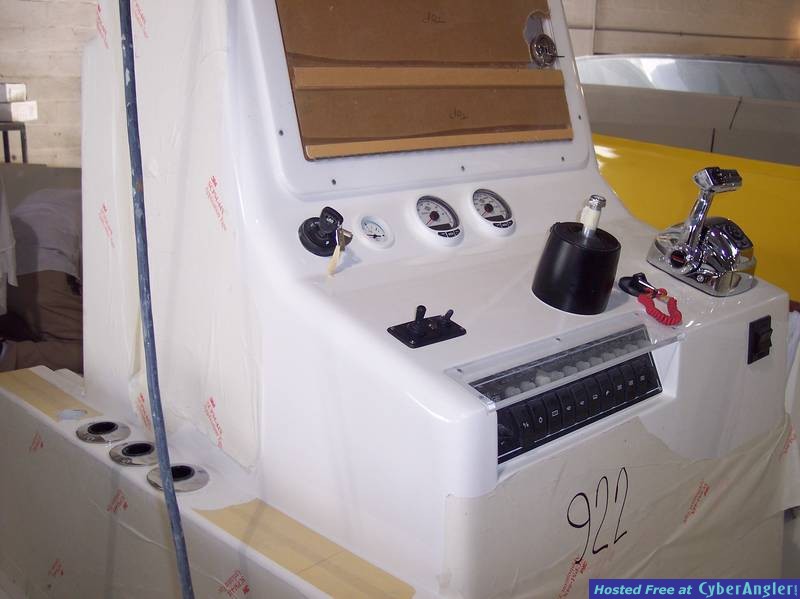 Console mounted side view