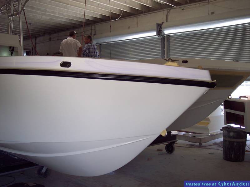 Bow Rub Rail installed