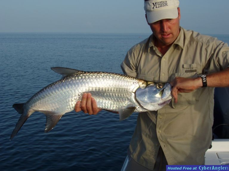 My cousin baby tarpon Islamorada.